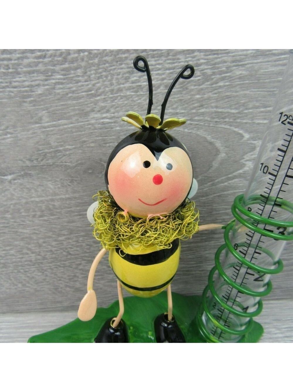 Yard Decor Garden Outdoor Bumblebee Rain Gauge - Picture 6 of 12